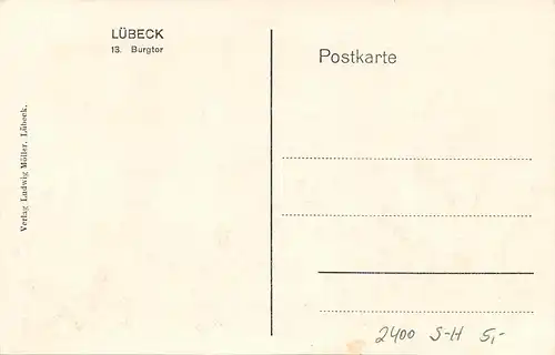 Lübeck Burgtor ngl 161.930