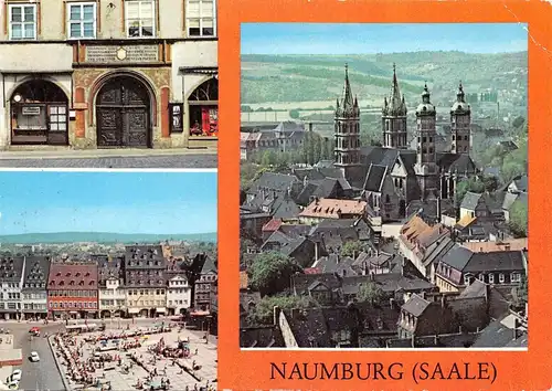 Naumburg/Saale Historisches Portal Platz Blick zum Dom gl1984 158.838