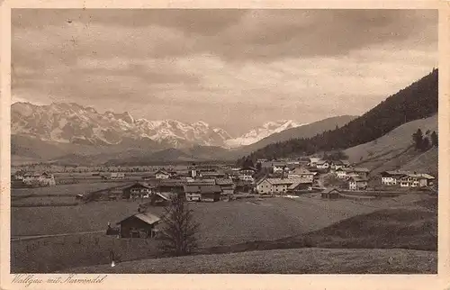 Wallgau Panorama mit Karwendel ngl 154.868