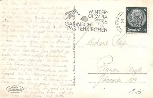 Garmisch mit Alpspitze, Waxenstein und Zugspitze gl1935 154.893