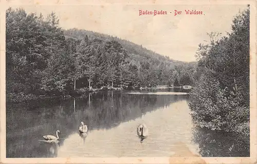 Baden-Baden Der Waldsee gl1912 157.519