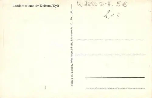 Keitum auf Sylt Landschaftsmotiv ngl 156.246