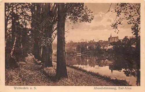 Weißenfels an der Saale Abendstimmung Bad-Allee gl1941 156.253