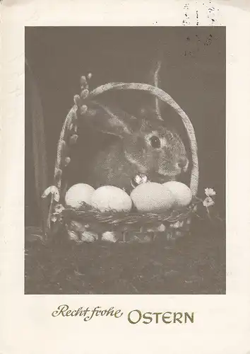 Ostern-Wünsche mit Häschen im Eierkorb gl1960 E0025