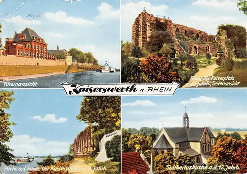 Kaiserswerth am Rhein Kaiserpfalz Mehrbildkarte gl1959 156.935