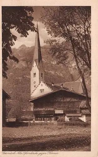 Garmisch Alte Pfarrkirche gegen Kramer ngl 155.009