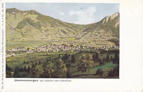 Oberammergau mit Aufacker und Laberköpfe ngl D9530