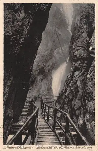 Mittenwald - Leutaschklamm Wasserfall gl1928 155.111
