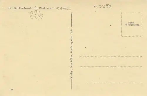 St.Bartholomä mit Watzmann-Ostwand ngl E0892