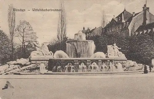 München Wittelsbacherbrunnen gl1911 D9750