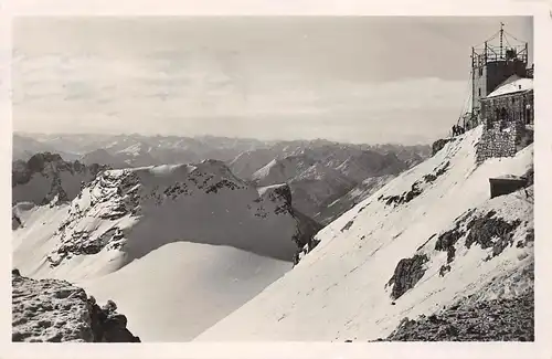 Berghütte: Münchnerhaus auf der Zugspitze mit Schneeferner gl1931 155.121