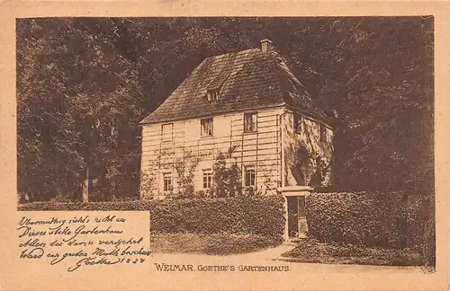 Weimar Goethes Gartenhaus ngl 156.221