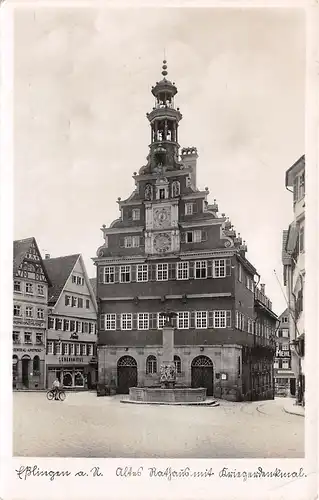 Esslingen am Neckar Altes Rathaus mit Denkmal gl1938 157.129