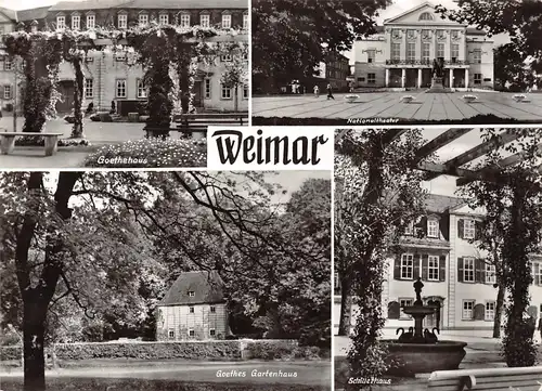 Weimar Goethehaus u. Gartenhaus Schillerhaus Nationaltheater ngl 157.928