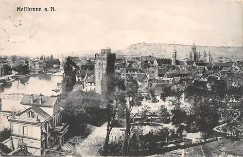 Heilbronn a.N. Stadtpanorama gl1910 157.205