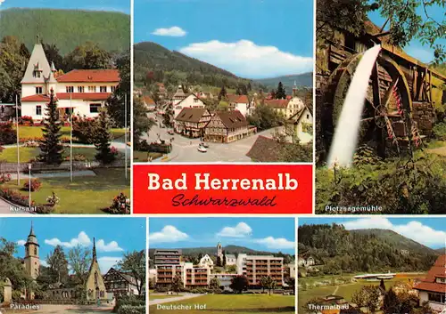 Bad Herrenalb im Schwarzwald 6 Ansichten gl1977 155.380