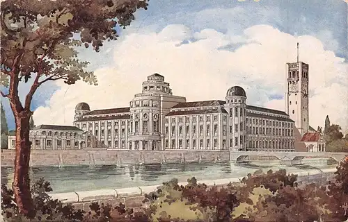 München Deutsches Museum Ansicht von Norden ngl 162.925