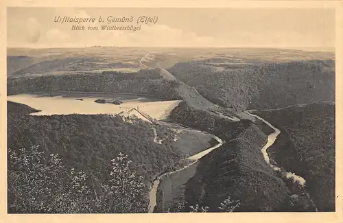 Urfttalsperre bei Gemünd (Eifel) Blick vom Wildbretshügel ngl 156.418