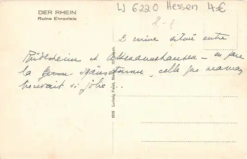 Ruine Ehrenfels - Der Rhein ngl 155.811