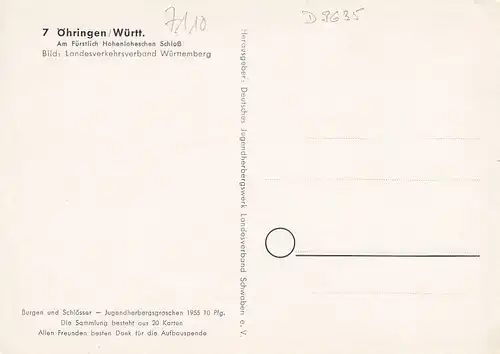 Öhringen/Württ. Fürstlich Hohenlohesches Schloß ngl D9635