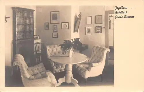 Ilmenau i. Sa. - Jagdhaus Gabelbach Goethe-Zimmer ngl 158.003