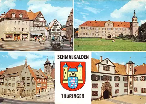 Schmalkalden/Thüringen Altmarkt Schloss Wilhelmsburg gl1988 157.981