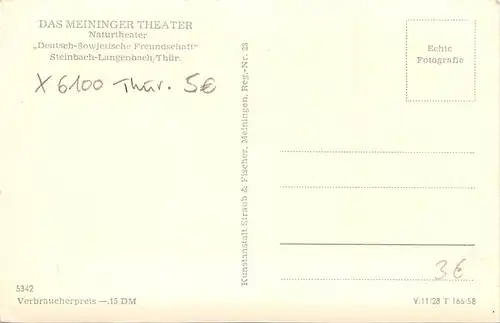 Meiningen i. Thür. - Naturtheater ngl 158.064