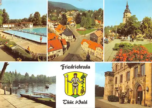 Friedrichroda - 5 Ansichten mit Wappen ngl 158.243