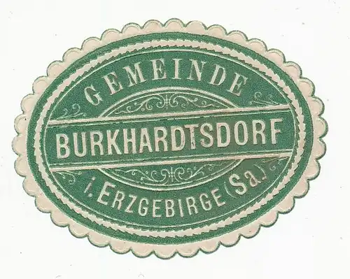 Sondermarke (Keine AK!) Gemeinde Burkhardtsdorf i. Erzgebirge (Sa.) 156.584