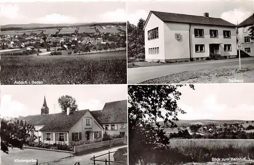 Asbach in Baden Rathaus Kindergarten Panorama ngl 157.808