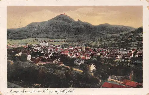 Annweiler Panorama mit der Burgdreifaltigkeit gl1931 157.842