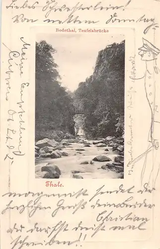Bodetal Teufelsbrücke bei Thale gl1902 155.769