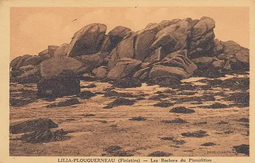 Lilia-Plouguerneau (Finistère) Le Rochers du Pinnidition ngl E0117