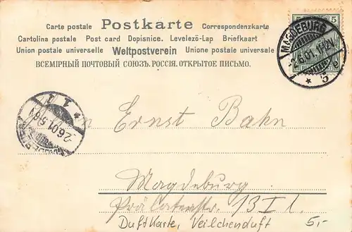 Duftkarte: Postkarte mit Veilchenduft gl1901 161.464