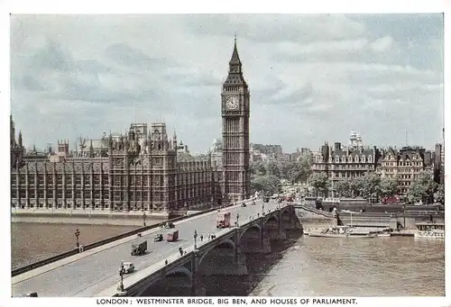 London - Westminster Bridge, Big Ben, Houses of Parliament ngl 156.663