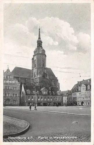 Naumburg (Saale) - Markt mit Wenzelskirche ngl 158.287
