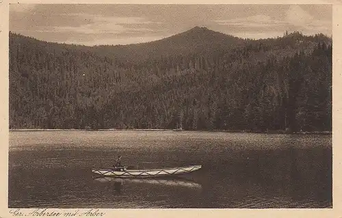 Bayr.Wald, Großer Arbersee mit Arber gl1931 E0146