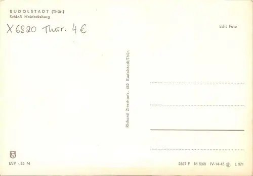 Rudolstadt - Schloss Heidecksburg ngl 158.192