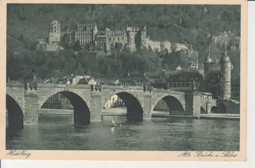 Heidelberg Alte Brücke mit Schloss 38. Dt. Philatelistentag gl1932 225.995