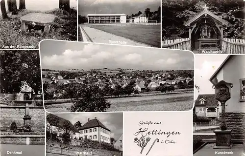 Hettingen Teilansichten Panorama gl1964 157.805