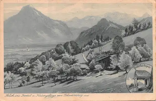 Blick ins Inntal und Kaisergebirge von Schweinsteig aus gl1927 159.733