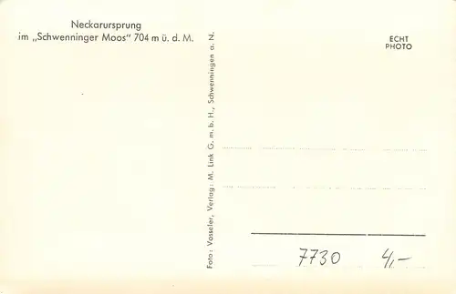 Schwenningen - Neckarursprung im "Schwenninger Moos" ngl 161.591