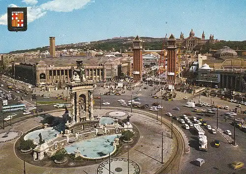 Barcelona, Plaza de Espana y Exposición ngl E1666