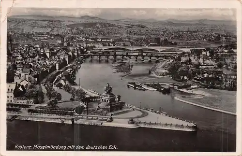 Koblenz am Rhein - Moselmündung mit dem deutschen Eck gl1941 159.522