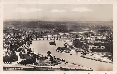 Koblenz am Rhein - Moselmündung mit dem deutschen Eck ngl 159.548