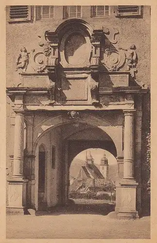 Schmalkalden Hofportal im Schloß Wilhelmsburg ngl E1696