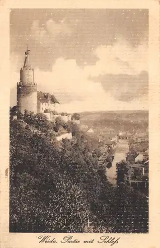 Weida in Thüringen - Partie mit Schloss gl1914 158.337