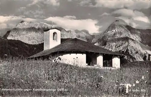 Antonius-Kapelle gegen Karwendelgebirge glca.1950 159.823