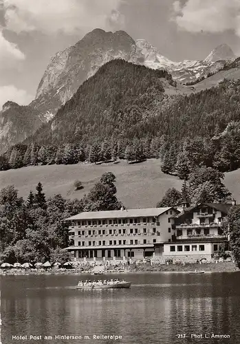 Hintersee bei Ramsau, Hotel Post gegen Reiteralpe ngl E1728