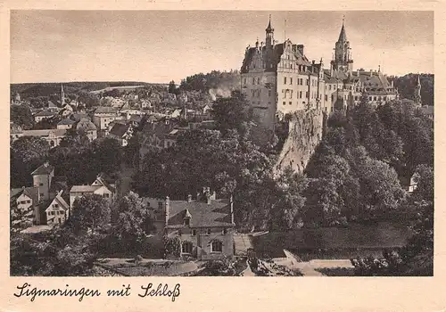 Sigmaringen Partie mit Schloß ngl 156.799